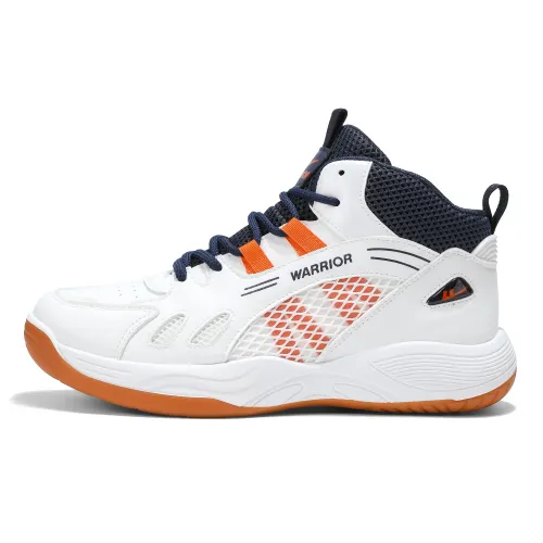 Warrior Daily Training Sports Shoes Practical Basketball Shoes Mesh Breathable Casual Shoes Lightweight Soft Elasticity Comfortable Jogging Thick Sole Heightening Lace Up High Top Badminton Shoes Men's Style