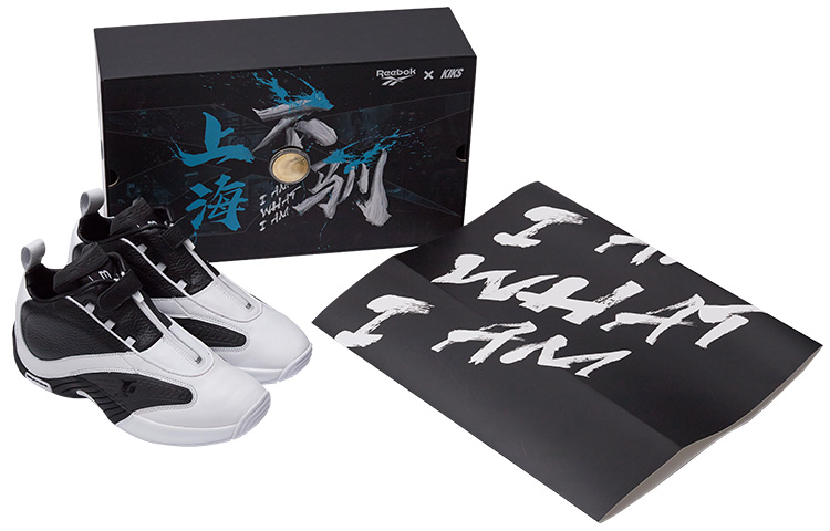 Reebok Answer Iverson 4 \"Unruly\" OG Iverson 4th generation special shoe box mid-top retro basketball shoes men's black and white