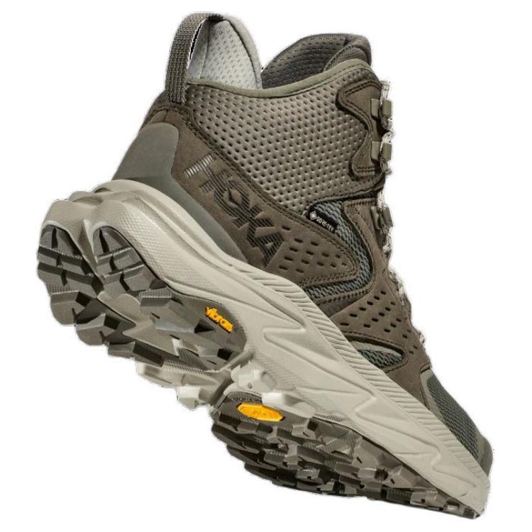 HOKA ONE ONE Slip Resistant Abrasion Resistant High top Mountaineering Shoes Men's Green