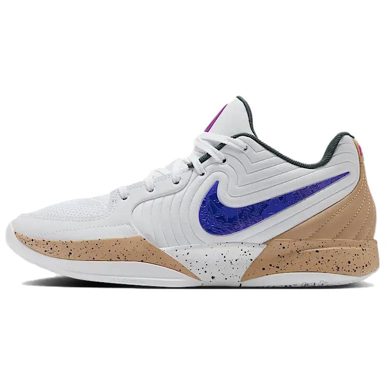 Nike Ja 2 Morant II EP, comfortable and versatile, non-slip and wear-resistant, low-top basketball shoes, men's white, domestic version