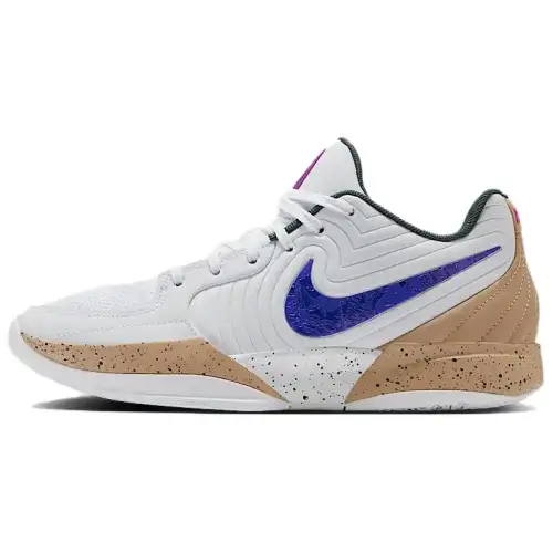 Nike Ja 2 Morant II EP, comfortable and versatile, non-slip and wear-resistant, low-top basketball shoes, men's white, domestic version