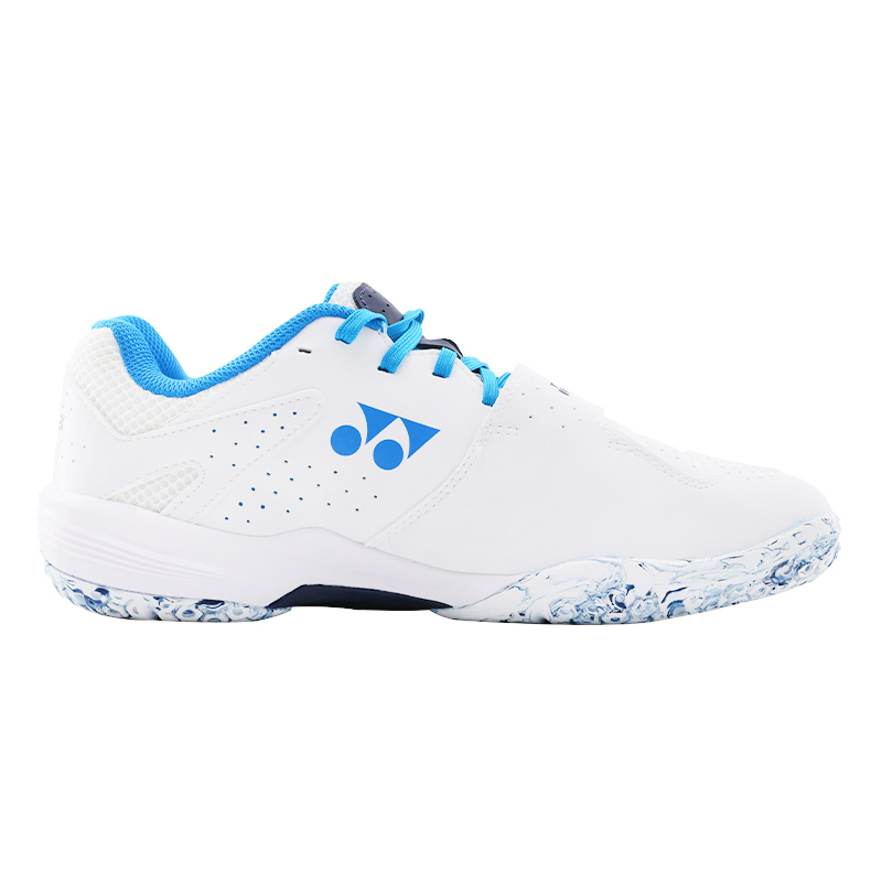 YONEX Cushioning Slip Resistant Abrasion Resistant Low top Badminton Shoes Unisex White Blue