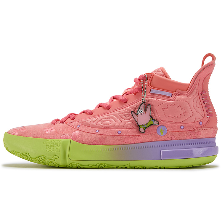 361° Joker Nikola Jokić The Legend Basketball Shoes Men’s Mid Top Starfish Pink, Purple Hydrangea