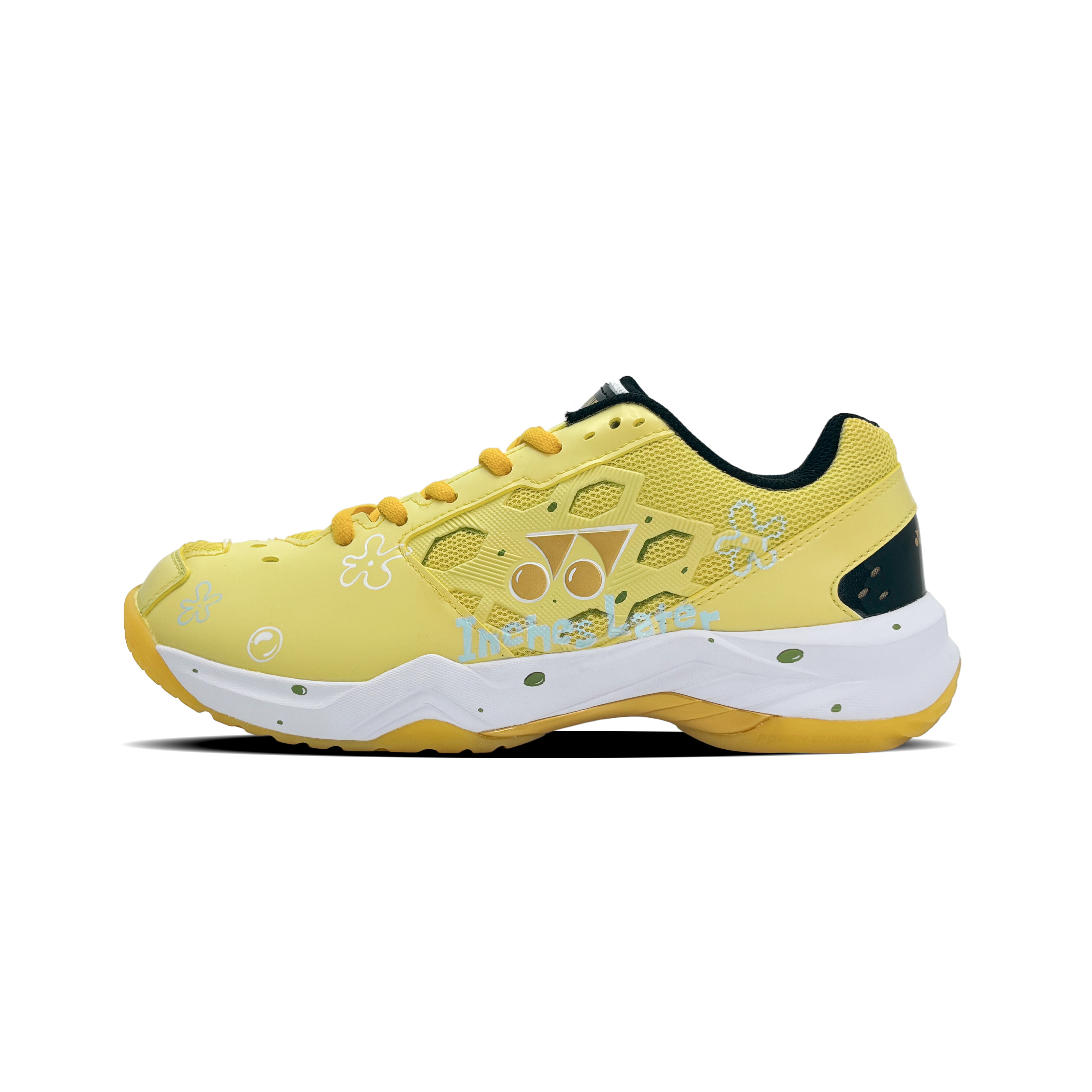 YONEX Power Cushion Wear resistant And Lightweight Low top Badminton Shoes Unisex Yellow White