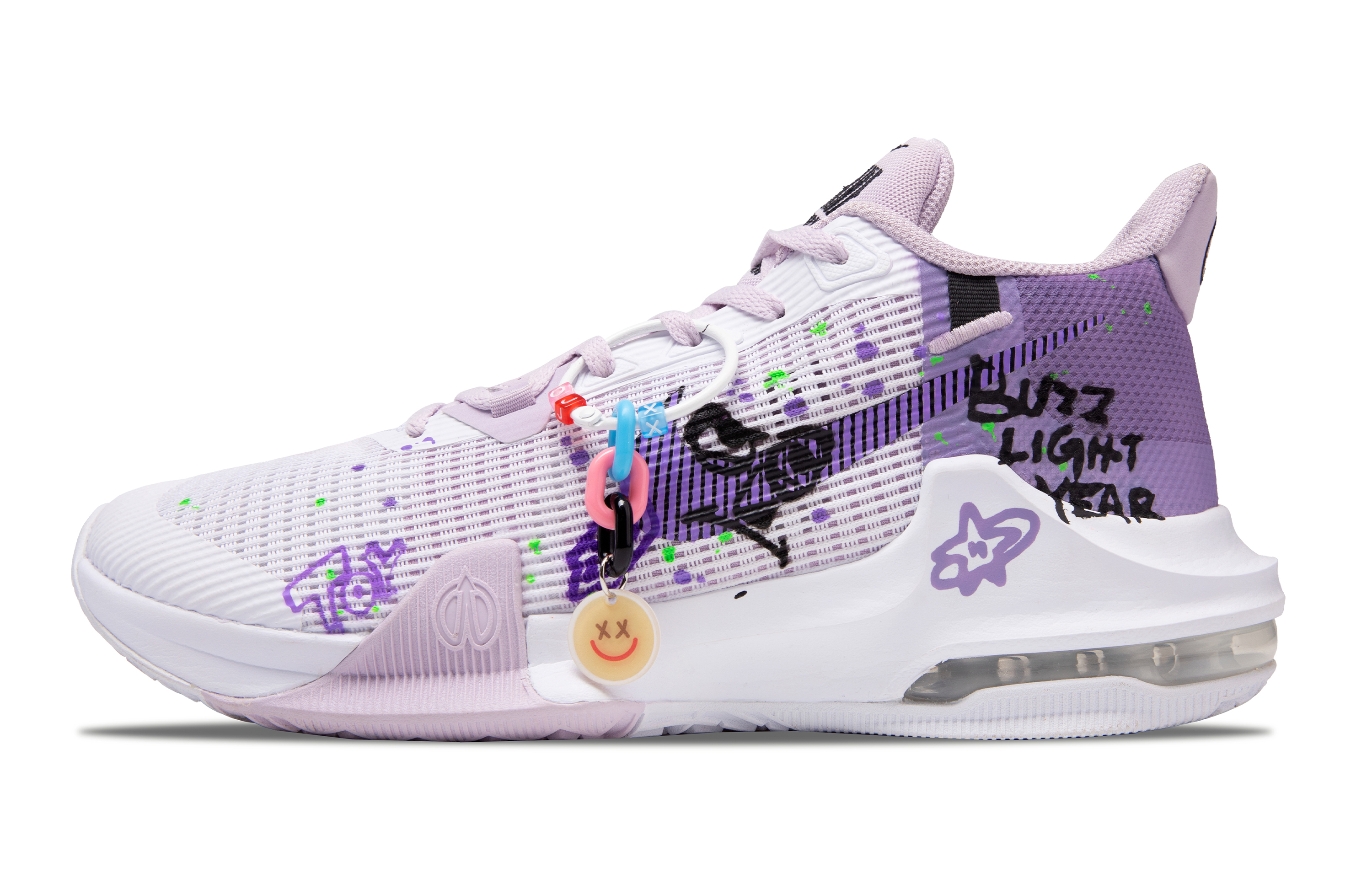 Nike Air Max Impact Basketball Shoes Men’s Low Top White Purple