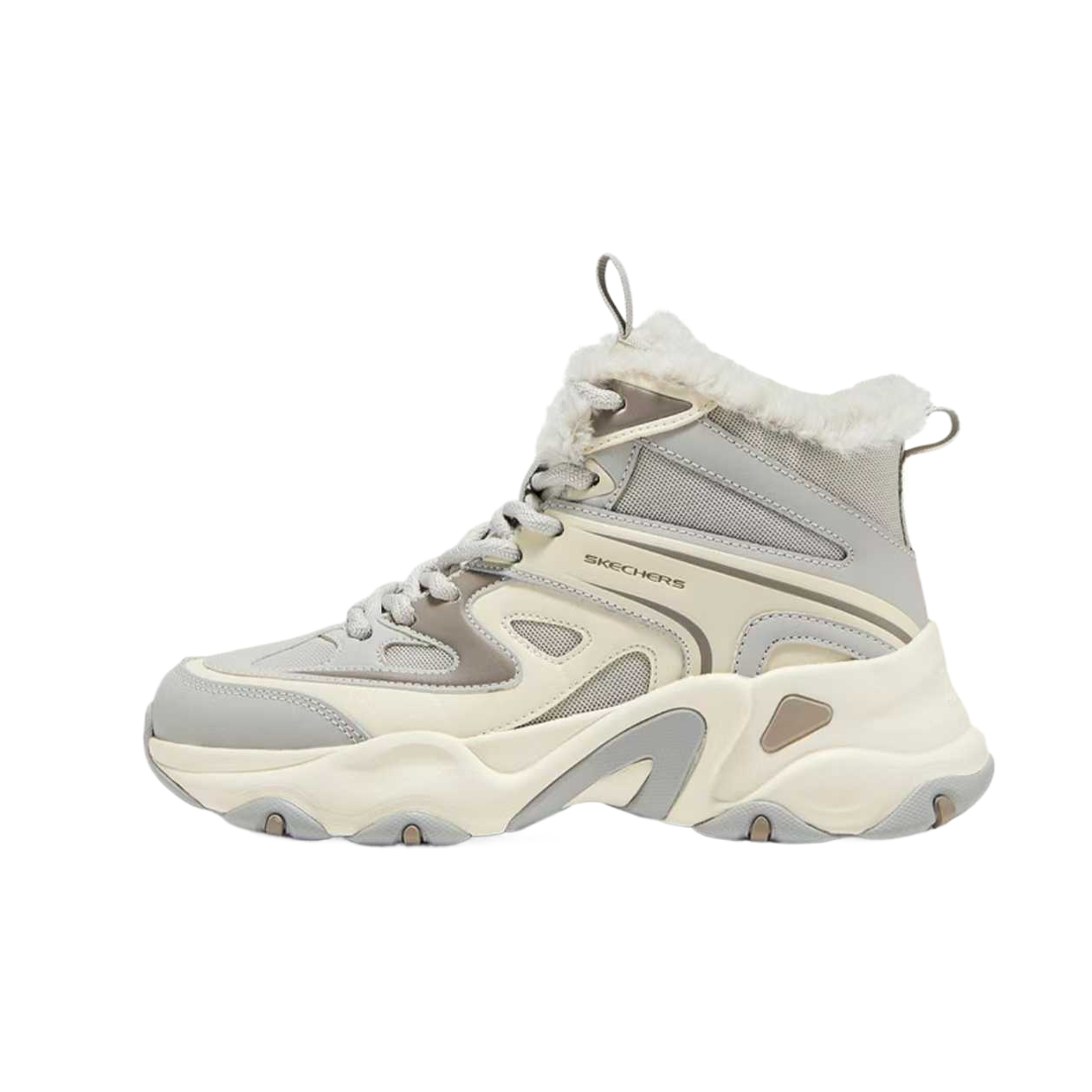 Женские кроссовки Skechers D'LITES 5.0 (черно-белые)