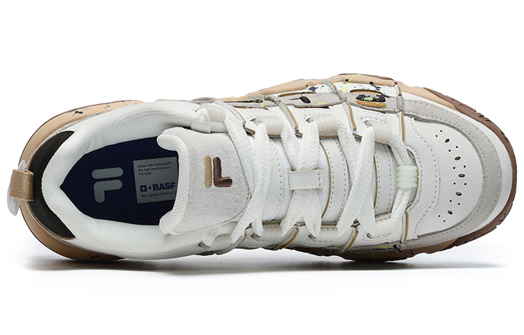 FILA FUSION Ade Barricade Sneakers ‘White Beige Brown’ Women’s
