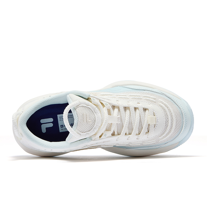FILA FUSION FIRE Flame Shoes Fashion Low top Basketball Shoes Women’s Hot Spring Blue Snow