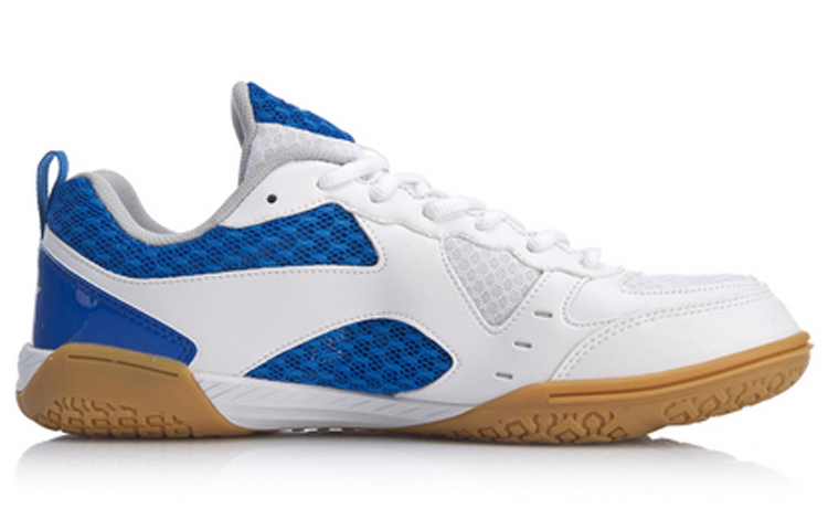 LINING Men’s Table Tennis Training Shoes — White/Blue