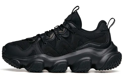 ANTA Chunky Sneakers Women's Low Top Black