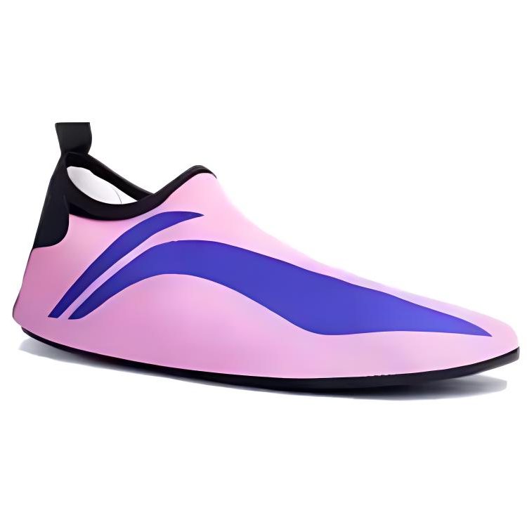 Li Ning Comfortable And Breathable Slip Resistant Abrasion Resistant Low top Training Shoes Unisex Pink Blue