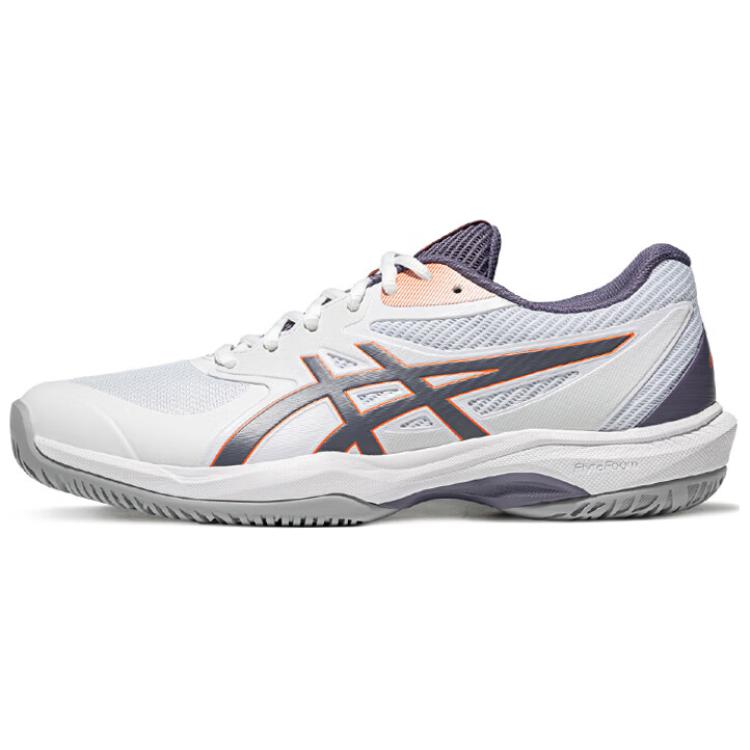 ASICS GAME FF Synthetic Leather Abrasion Resistant, Breathable, Lightweight Low top Tennis Shoes Men’s White Gray