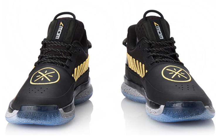 Li Ning WOW 7 Slip Resistant Abrasion Resistant Low top Basketball Shoes Men’s Black Gold