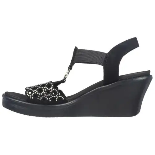 Skechers One Strap Sandals Women's Black