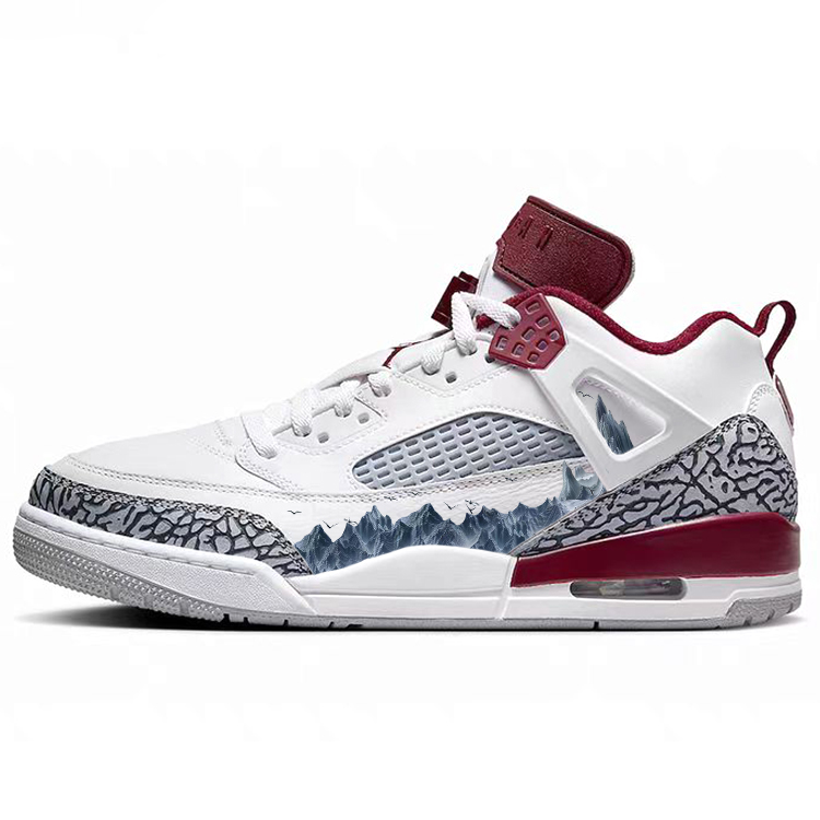 Jordan Spizike Vintage Basketball Shoes Men's Low Top Red/White
