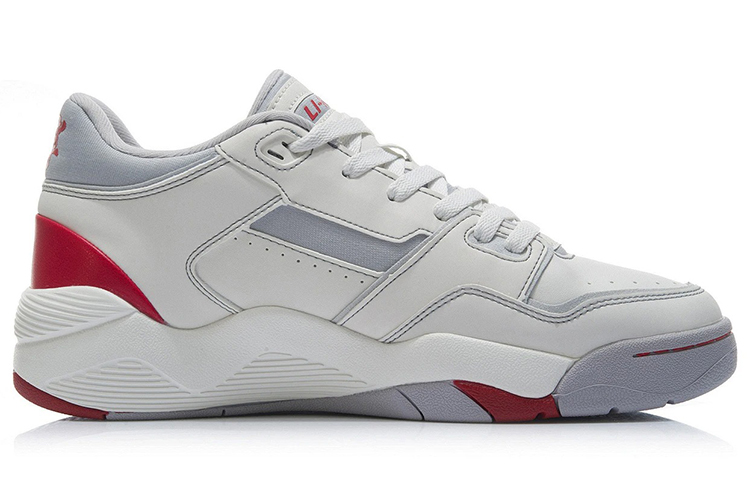 Li Ning Retro 80s Textile, Synthetic Leather Cushioning Slip Resistant Abrasion Resistant Breathable Low top