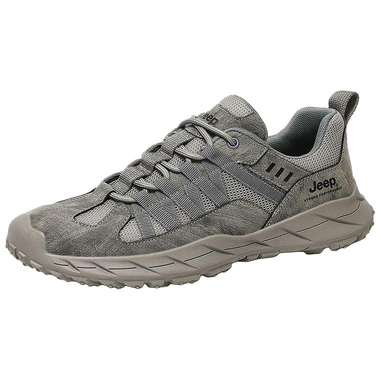 Jeep Soft And Comfortable Low top Hiking Shoes Men’s Ancient Dust Gray