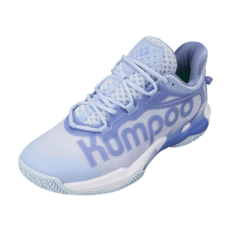 KUMPOO Cushioning Breathable Support Low top Badminton Shoes Unisex Blue