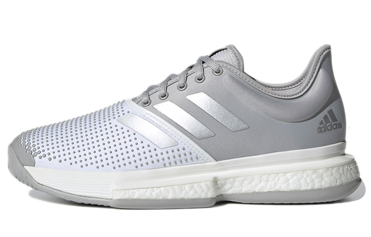 Adidas Solecourt Tennis Shoes Women's Low Top White/Gray