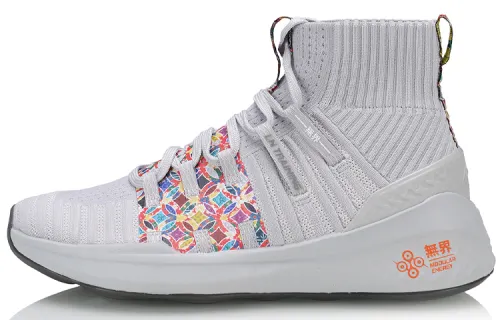 Li Ning Training Shoes Women's High Top Gray