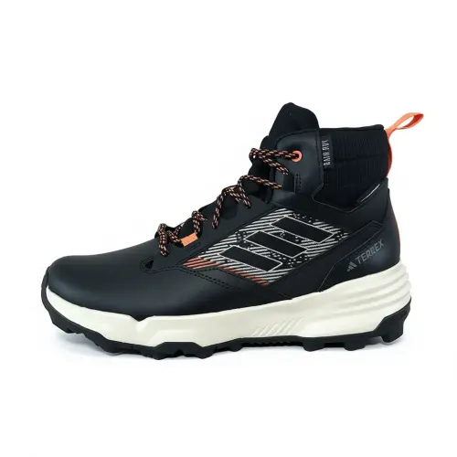 Adidas Terrex Unity Leather Mid Rain.RDY 'Black Semi Impact Orange'