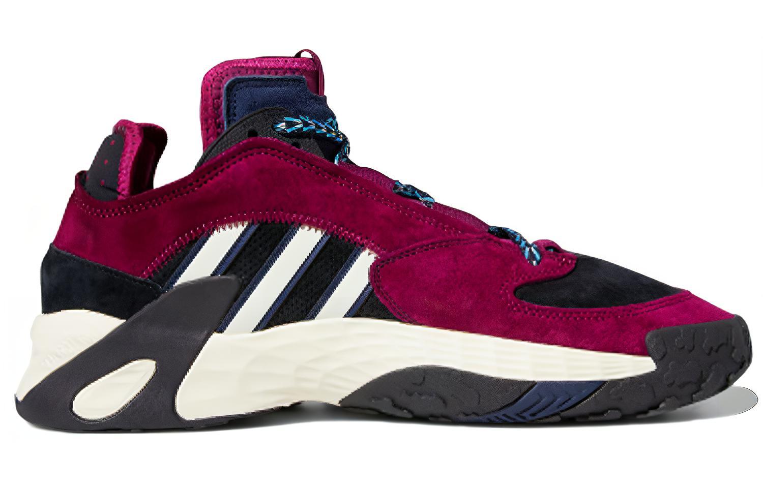 Мужские кроссовки adidas originals Streetball (черно-пурпурные) — фото 2