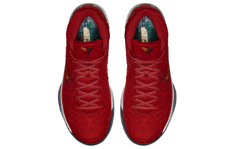 Мужские кроссовки Nike Kobe AD Mighty I.T. Isaiah Thomas PE EP PU (красные) — Красный — фото 4