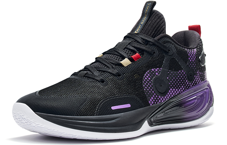 XTEP Slip Resistant Abrasion Resistant Slip Resistant Abrasion Resistant Low top Basketball Shoes Men’s Black Blue