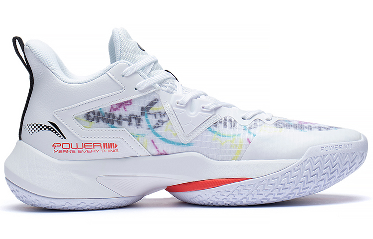 Li Ning Textile, Synthetic Leather, TPU Cushioning Slip Resistant Abrasion Resistant Coverage Support Mid top