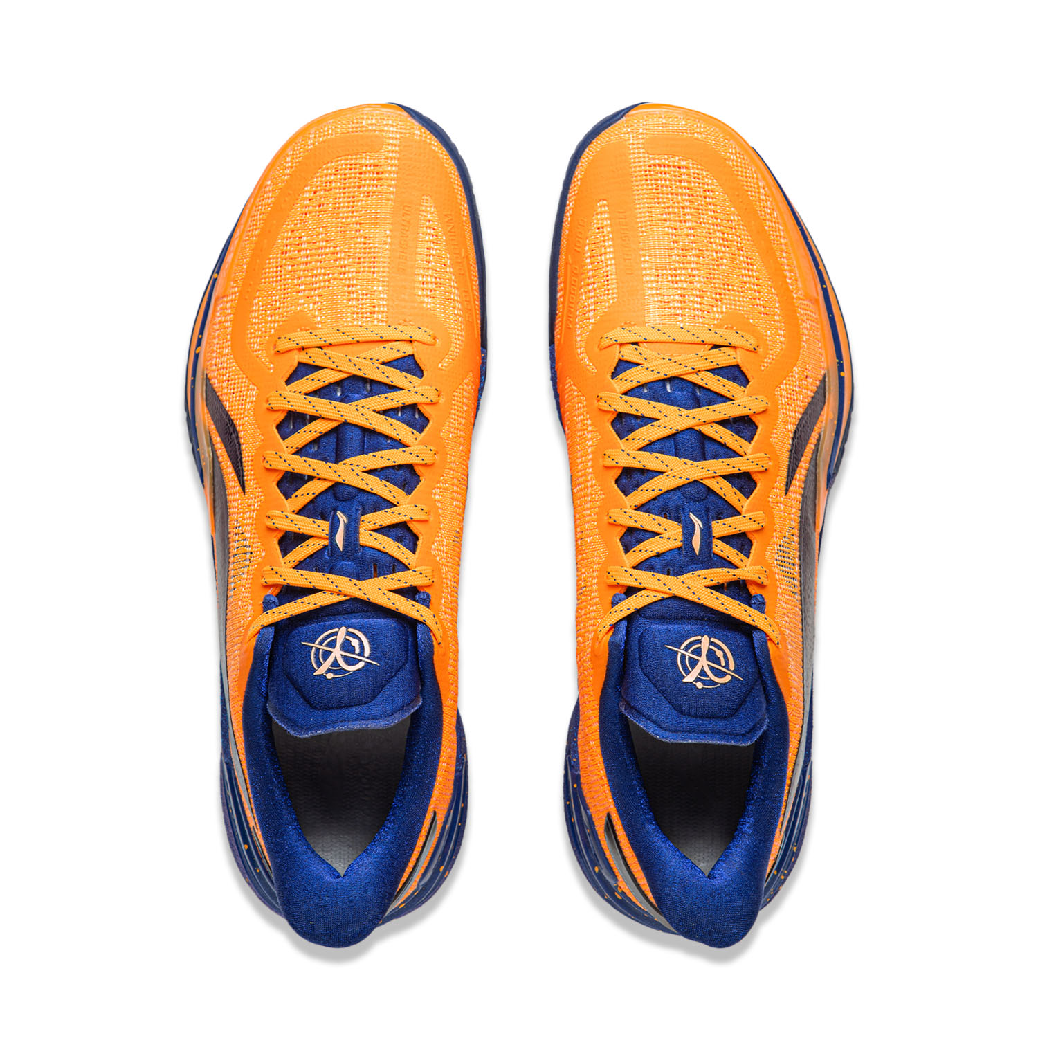 Li Ning Gamma Cushioning Slip Resistant Abrasion Resistant Low top Basketball Shoes Men’s Orange