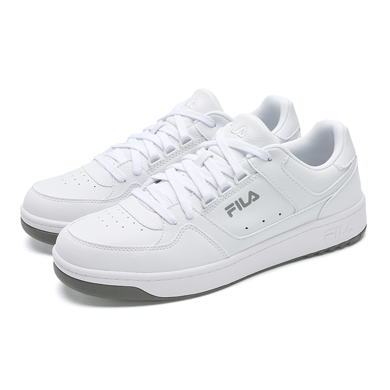 FILA TARGA 1+ Round Shield Shoes Breathable And Lightweight Low top Tennis Shoes Men’s Standard White
