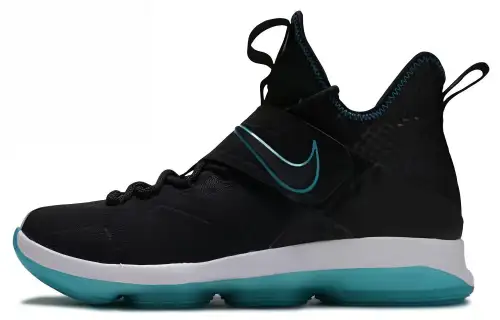 Nike Lebron 14 Red Carpet practical basketball shoes shock-absorbing and anti-slip middle-top practical basketball shoes men's black