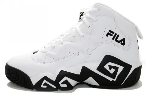 FILA Mashburn High top Basketball Shoes Men's White Black