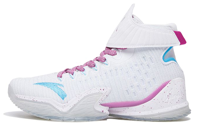 Anta KT3 KT Vintage High top Performance Basketball Shoes Men’s White Blue Pink