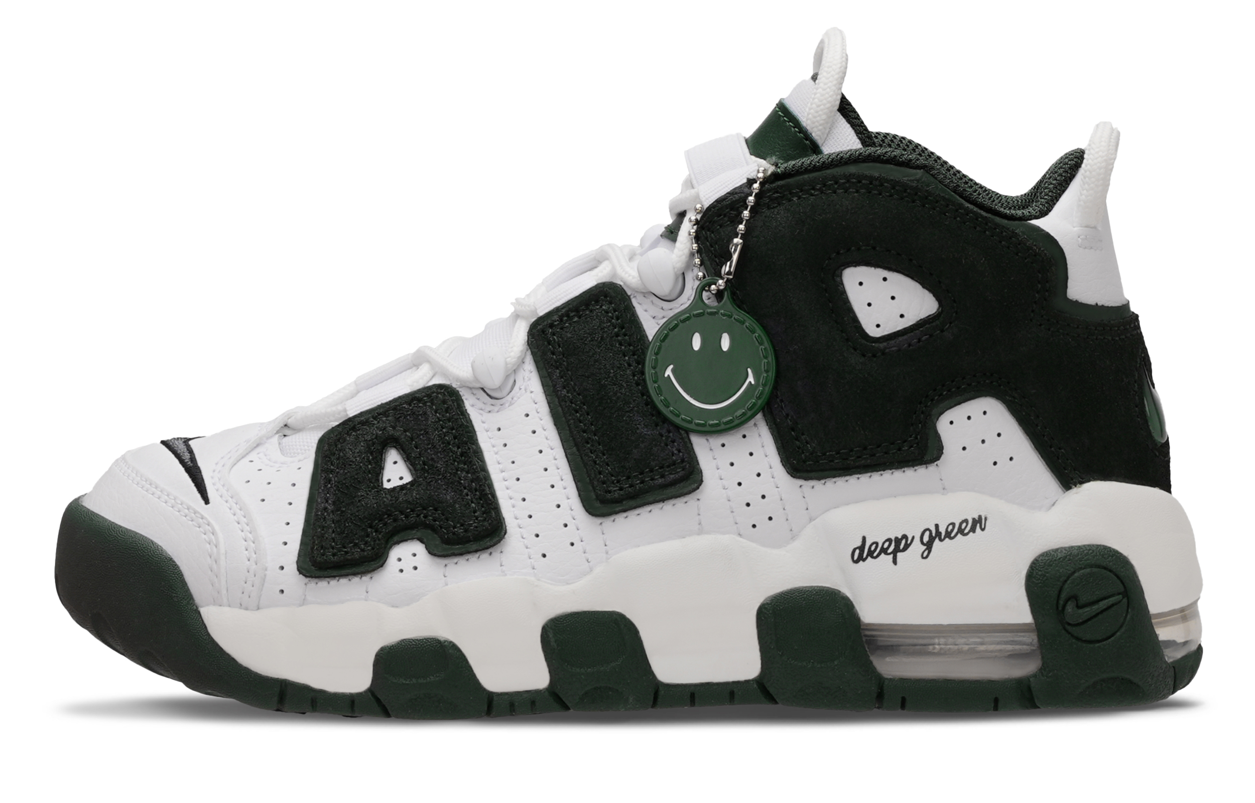 Nike Air More Uptempo Vintage Basketball Shoes Women’s High Top White/Green