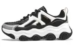 Skechers Rover X Purple Bear Textile, Synthetic Leather Low top Chunky Sneakers Women's Black White