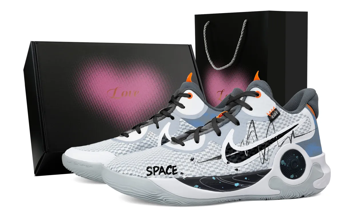Nike KD Trey 5 IX Mid top Basketball Shoes Unisex Gray White