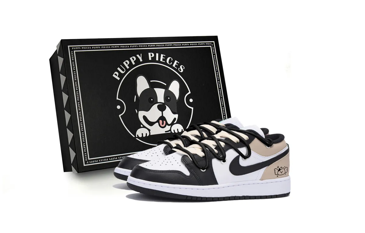 Jordan Air Jordan 1 Vintage Basketball Shoes Men's Low Top Black Brown