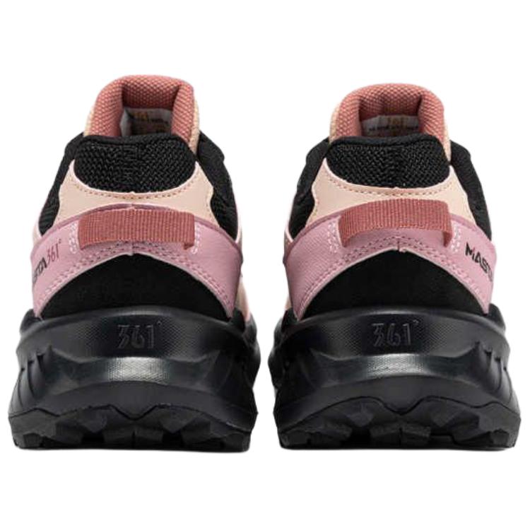 361° Cushioning Slip Resistant Breathable Low top Hiking Shoes Women’s Obsidian Black Extraordinary Pink