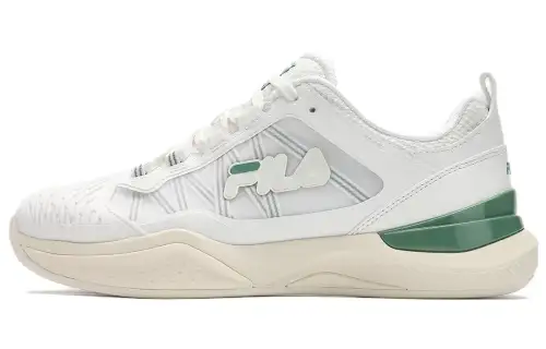 FILA Comfortable Breathable Support Low top Tennis Shoes Women's White Green