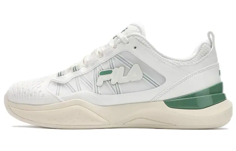 FILA Comfortable Breathable Support Low top Tennis Shoes Women's White Green