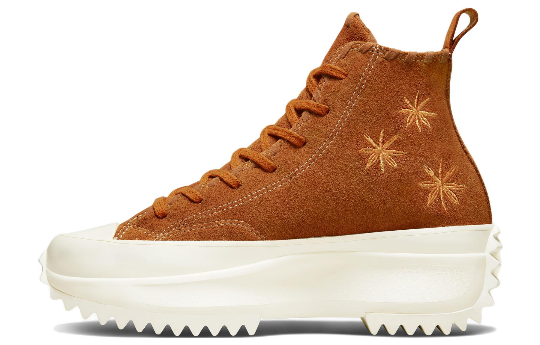 Run Star Converse Hike Platform High 'Embroidered Floral - Amber' Women's