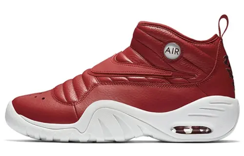 Nike Air Shake NDestrukt Gym Red Rodman OG model non-slip lightweight mid-top retro basketball shoes men's red