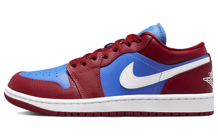 Jordan 1 Low Pomegranate Medium Blue Women's