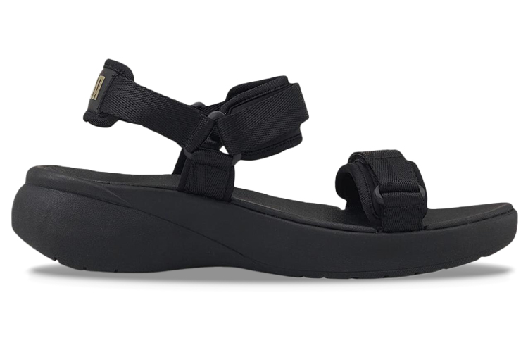 PUMA Sporty Vola Sandal 'Black Team Gold' Women's
