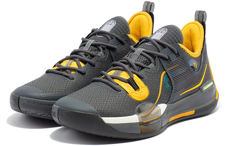 361° Burning War Basketball Shoes Men’s Low Top Yellow