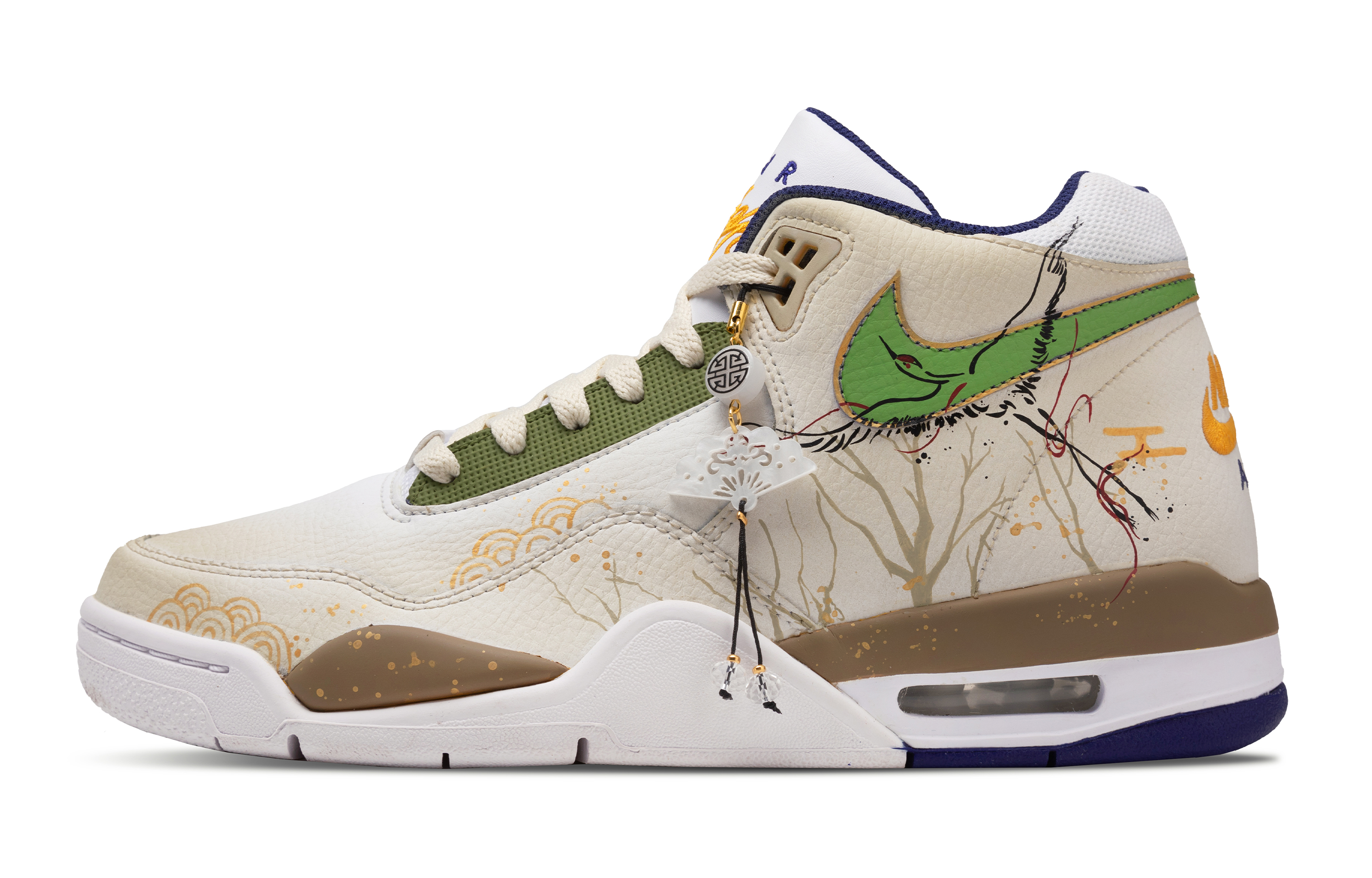 Nike Flight Legacy Slip Resistant Abrasion Resistant Slip Resistant Abrasion Resistant Mid top Vintage Basketball Shoes