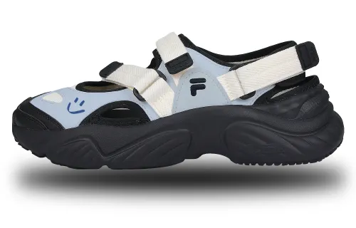 FILA FUSION Conch Blue Smile Beach Sandals Women's White Blue
