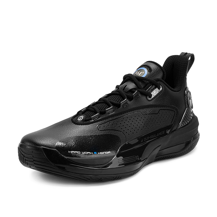 361° Synthetic Leather, TPU Cushioning, Wear Resistant Low top Basketball Shoes Men’s Obsidian Black