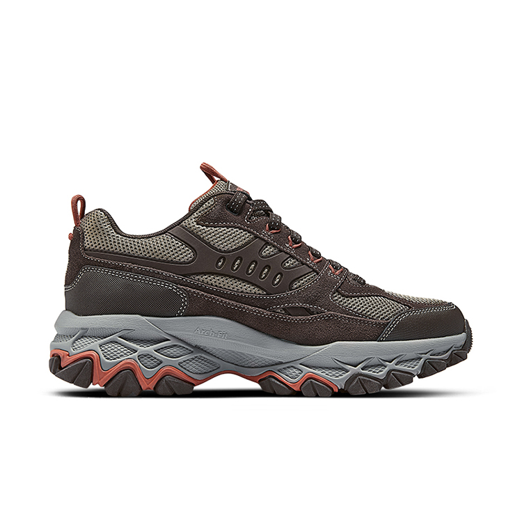 Skechers OUTDOOR MENS Mid top Outdoor Lightweight Hiking Shoes Men’s Brown